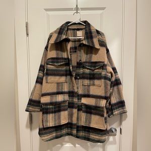 H&M oversized wool blend shacket